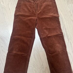 Sanctuary Rust Brown Ankle Wide Leg Corduroys